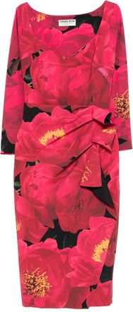 La Petite Robe Di Chiara Boni Floral-print Draped Dress