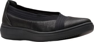 Clarks Womens Breezesky Air Ballet Flat, Black Textile 1, 7 UK