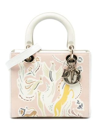 Dior 2019 Medium Calfskin Fairy Tale Lady Dior satchel - women - Calf Leather - One Size - Pink