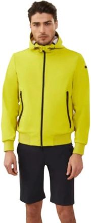 Roberto Ricci Design Rrd, Hoodies & sweatvesten, Heren, Geel, M, Zomer Jas met Capuchon