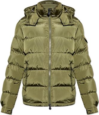 Moncler Donsjack Maya - Heren - Gewatteerde jassen - Groen - 3XL - Leer - Jassen