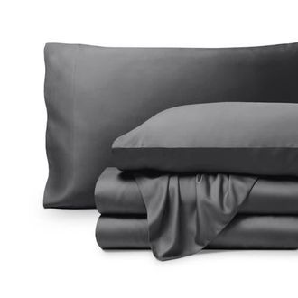 Bare Home Cooling Rayon Sheet Set in Grey at Nordstrom, Size Twin X-Long