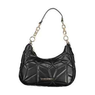 Valentino Shoulder Bags, female, Black, Size: ONE SIZE Polyurethane Handbag with Multiple Compartments