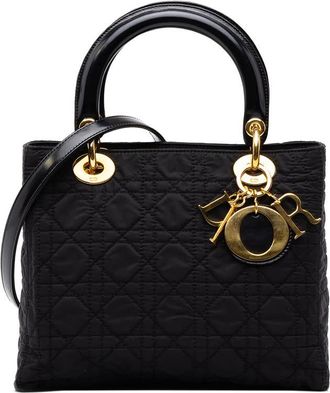 Dior Pre-owned Dior Medium Nylon Cannage Lady Satchel Ladies F1F8CY552IW94YQQ