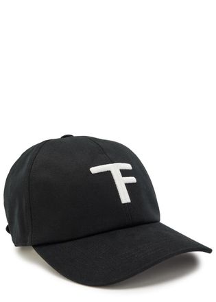 Tom Ford Logo-embroidered Canvas cap - Black - S