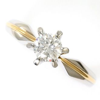 C&A Platinum Yellow Gold Yellow Gold (18K) Platinum 900 Band Ring (Pre-Owned)