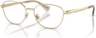 Ralph Lauren 54mm Oval optical glasses in Gold at Nordstrom