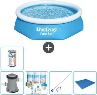 Bestway Piscina Bestway Fast Set Redonda - 244x61 Cm - 8-piezas S22006