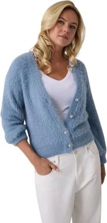 Guess Cardigan W6Br26 Z1408 - - Knitwear - Donna - Blu - XS
