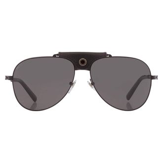 Bulgari Polarized Grey Pilot Mens Sunglasses BV5061Q 128/48 60