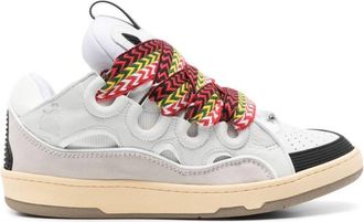 Lanvin Leather Curb Sneakers, Brand Size 42 ( US Size 9 )