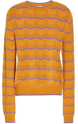 8 by YOOX COTTON BLEND STRIPED JUMPER