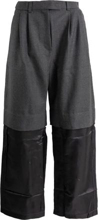 Vaquera Pantaloni con pieghe - Grigio