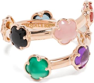 Pasquale Bruni Anello Figlia dei Fiori in oro rosa 18 carati con pietre