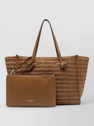 Gianni Chiarini marcella tote bag dual handles woven texture