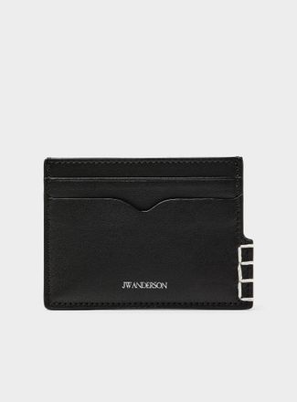 J.W.Anderson Womens Loafer minimalist topstitched card case