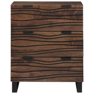 Berkfield Home Sideboard - 60x33.5x75 cm, made of solid mango wood in Brown | Size: 60x33.5x75 cm