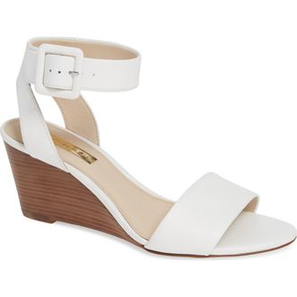 Louise et Cie Punya Wedge Sandal in Alabaster Leather at Nordstrom, Size 4