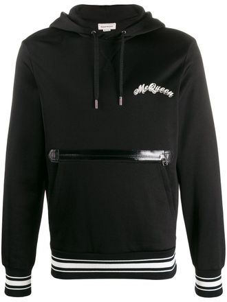 Alexander McQueen Felpa con ricamo - Nero