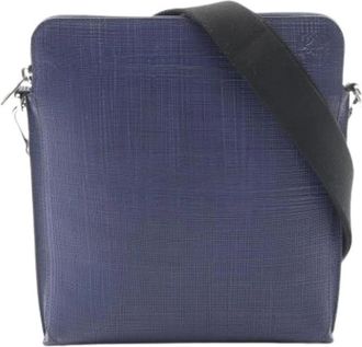 Loewe Pre-owned Cross Body Bags, male, Blue, Size: ONE SIZE Pre-owned Shoulder bag