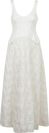 SIMKHAI Jurken - Dames - Maxi kleedjes - Beige - M - Kleedjes