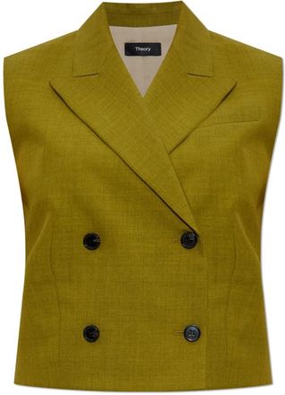 Theory Vest met zakken - Dames - Gillet - Groen - S - Kostuums