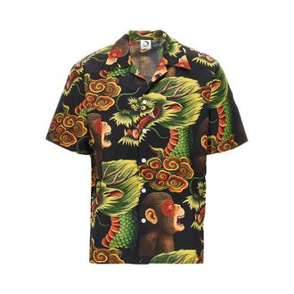 Endless Joy Monkey Dragon silk shirt Man M