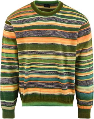 Paul Smith Trui met ronde hals - Heren - Ronde hals truien - Veelkleurig - M - Katoen - Truien & Vesten