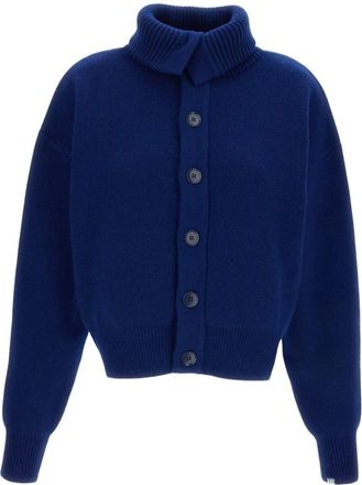 Extreme Cashmere Bomberjack Cardigan - Dames - Cashmere truien - Blauw - ONE Size - Kasjmier - Truien & Vesten
