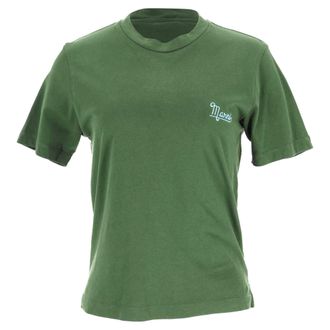 Marni Logo T-shirt in Green Cotton