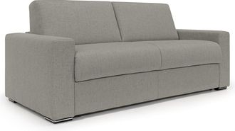 Divani.Store Divani.store - Nixon Sof&aacute; Convertible Con Colch&oacute;n H2o En Tela Impermeable 220 Cm (mat. 160x197) Taupe