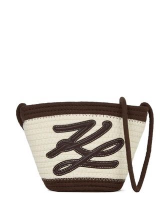 Karl Lagerfeld small K/Autograph tote bag - women - Cotton - OS - Neutrals