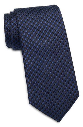 Nordstrom Lamont Check Silk Tie in Navy at Nordstrom