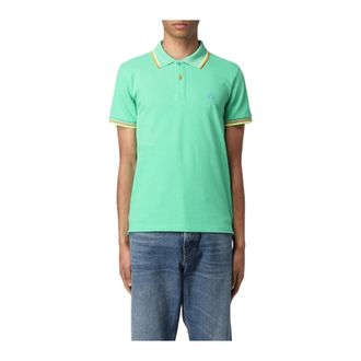 Peuterey Polo Shirts, male, Green, S, Short Sleeve Polo Shirt