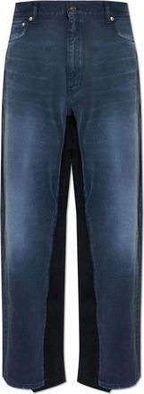 Balenciaga Wide-Leg Jeans - Heren - Loose Fit Jeans - Blauw - S - Katoen - Jeans