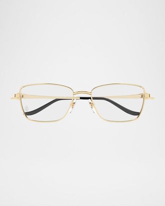 Cartier Panthere Classic 55mm Square Metal Optical Glasses