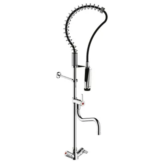 Presto Presto - Columna Industrial Mezcladora Bimando Con Grifo Intermedio 70820