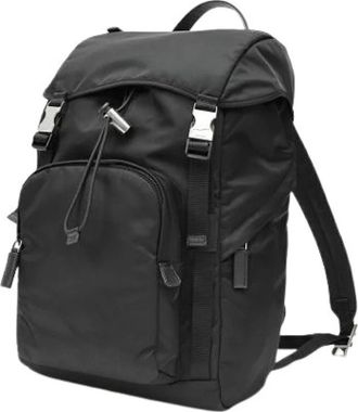 Prada Pre-owned Backpack - unisex - Vintage Rugzakken - Zwart - ONE Size - Leer - Vintage