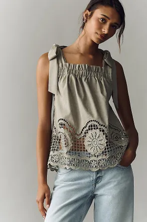 En Saison Adele Embroidered Tank Top