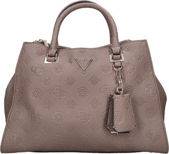 Guess Tassen, Dames, Bruin, ONE Size, Leer, Cresidia Satchel