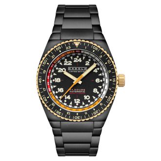 Cadola Dog Leg Automatic Black Dial Mens Watch CD-1030-55