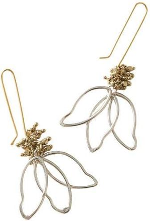 Matr Boomie Kairavini Lotus Petal Drop Earrings in Gold at Nordstrom