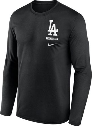 Nike Los Angeles Dodgers 2-Hit Legend Nike Mens Dri-FIT MLB Long-Sleeve T-Shirt in Black | NKGT00ALD-0ZZ