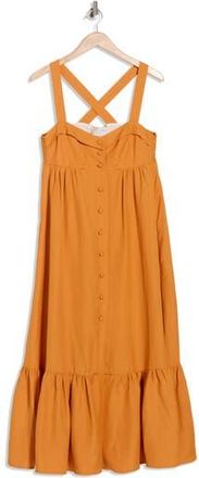 Sandro Tulipe Tiered Sundress in Caramel at Nordstrom Rack, Size 10 Us / 42 Fr