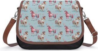 Generic Horse Farmhouse Crossbody Bags for Women Shoulder Messenger Bag Purse Handbags