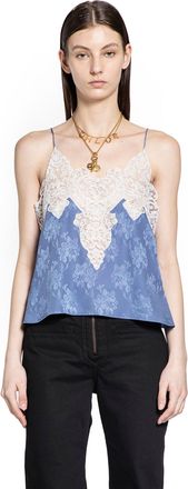 Chlo&eacute; Camisole Top in Silk Jacquard and Lace