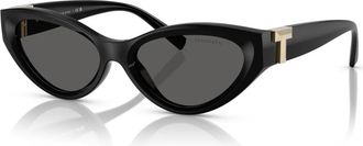 Tiffany & Co. Zwart/Grijs Zonnebril - Dames - Zonnebrillen - Zwart - 54 MM - Accessoires
