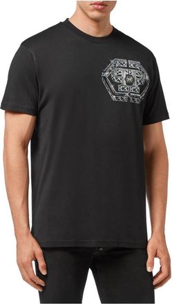 Philipp Plein T-Mtk 5927 T-Shirt - Heren - T-shirts - Zwart - L - Katoen - Tops