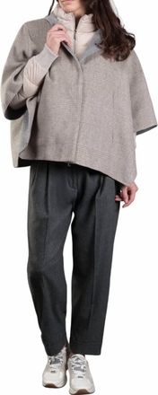 Moorer Womens Resia Hybrid Jacket In Stone