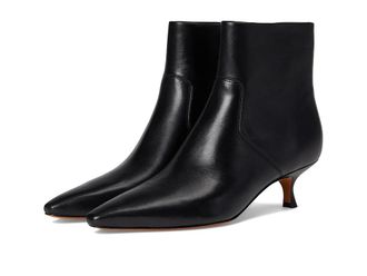 Vince Simone Zip Short Boots Womens Boots Black : 8 M, Leather